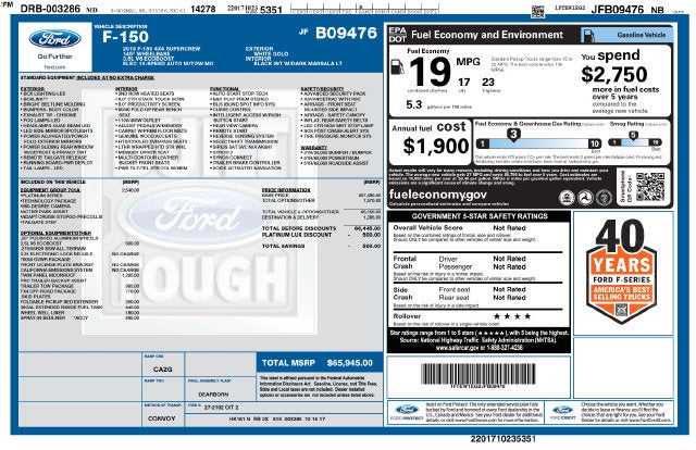 2018 Ford F-150 XL