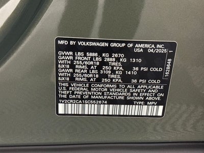 2025 Volkswagen Atlas 2.0T Peak Edition