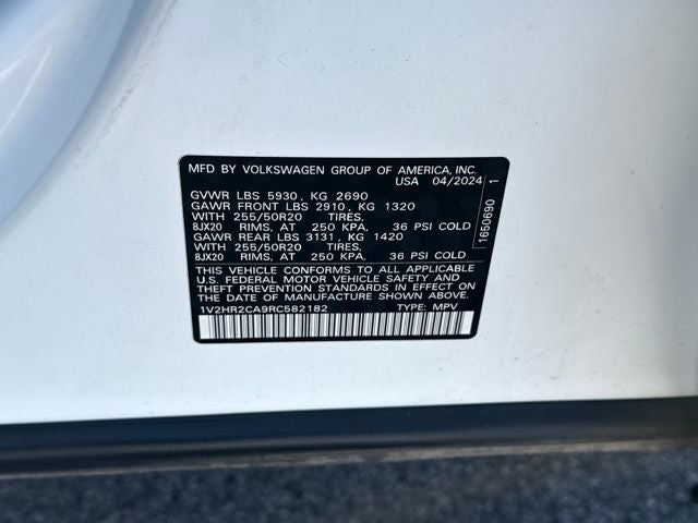 2024 Volkswagen Atlas 2.0T SE w/Technology