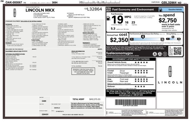 2016 Lincoln MKX Reserve