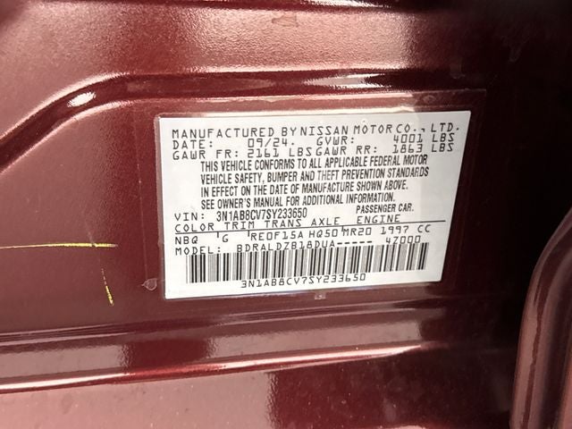 2025 Nissan Sentra SV