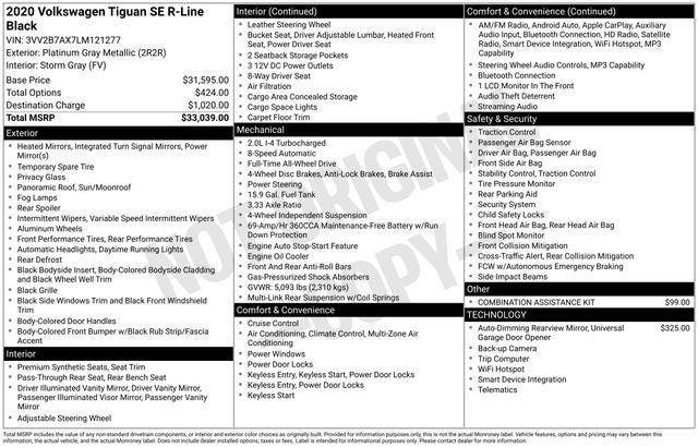 2020 Volkswagen Tiguan SE