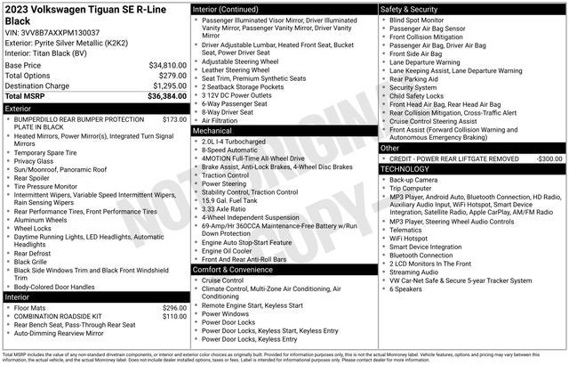 2023 Volkswagen Tiguan SE R-Line Black