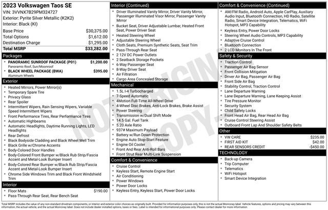 2023 Volkswagen Taos SE