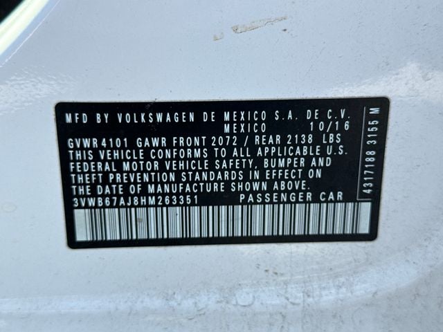 2017 Volkswagen Jetta 1.4T SE