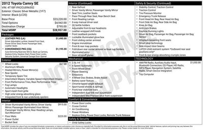 2012 Toyota Camry Base
