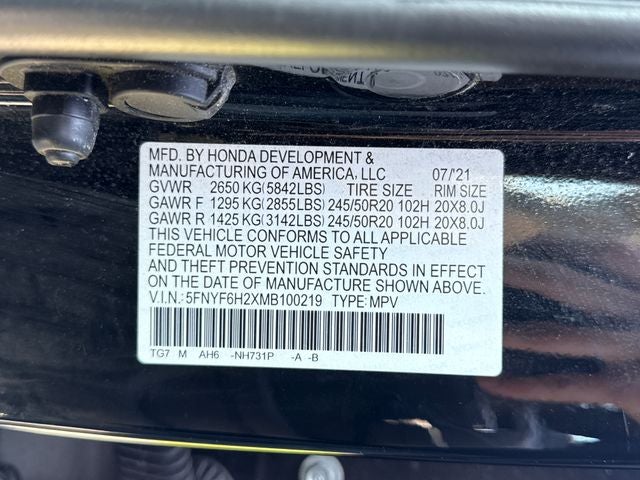 2021 Honda Pilot Special Edition