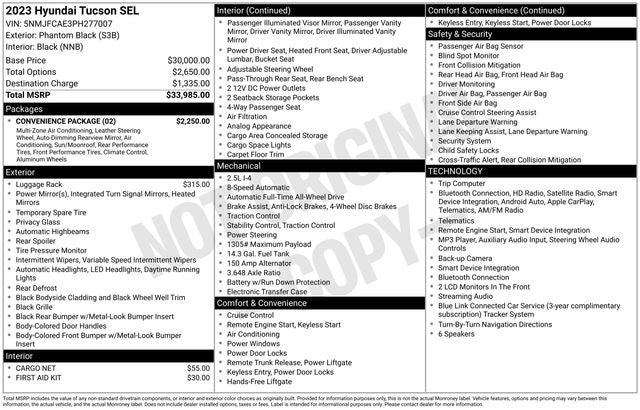 2023 Hyundai Tucson SEL