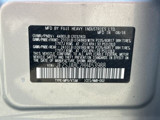 2017 Subaru Forester 2.5i CVT