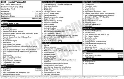 2018 Hyundai Tucson SE