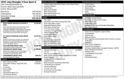 2023 Jeep Wrangler Sport S