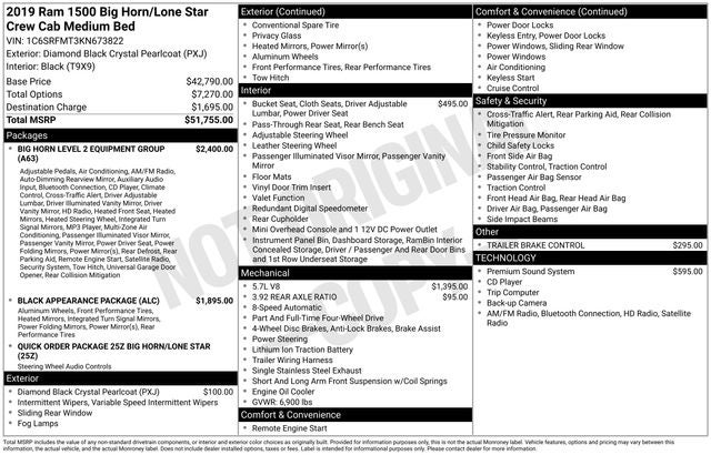 2019 RAM 1500 Big Horn/Lone Star