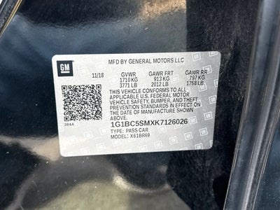 2019 Chevrolet Cruze LS