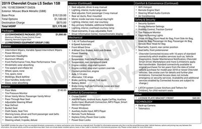 2019 Chevrolet Cruze LS