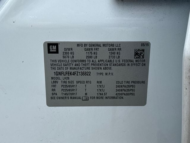 2015 Chevrolet Equinox LT 1LT