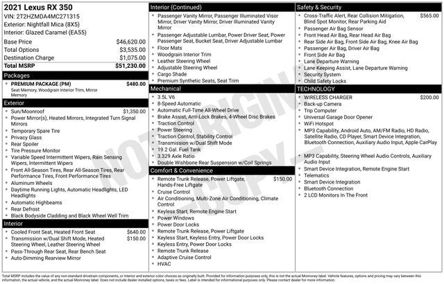 2021 Lexus RX 350