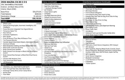 2026 Mazda Mazda CX-30 2.5 S AWD