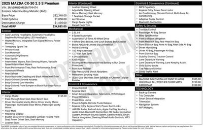 2025 Mazda Mazda CX-30 2.5 S Premium Package