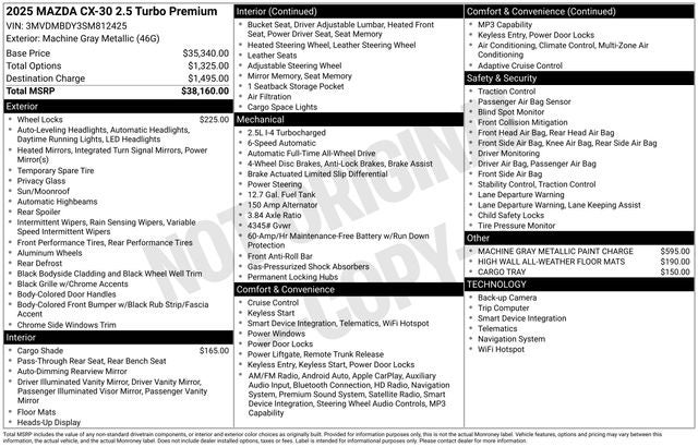 2025 Mazda Mazda CX-30 2.5 Turbo Premium AWD