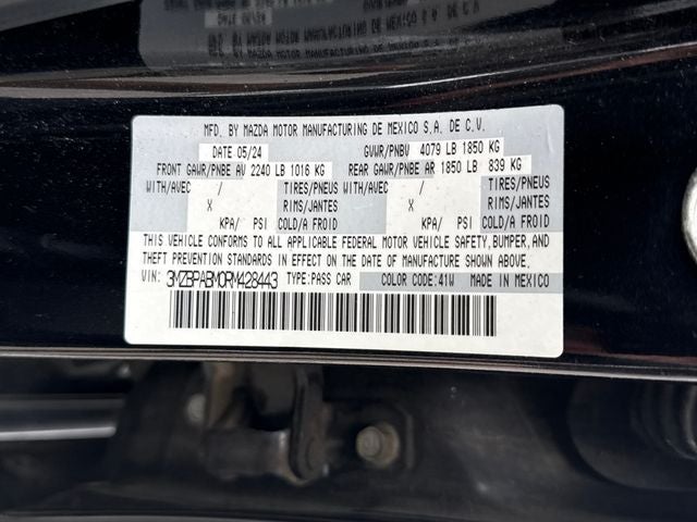 2024 Mazda Mazda3 2.5 S Select Sport Base
