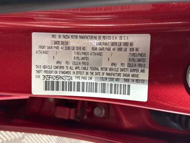 2024 Mazda Mazda3 2.5 S Preferred Package