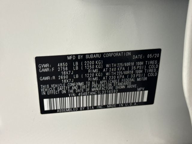 2020 Subaru Outback Limited