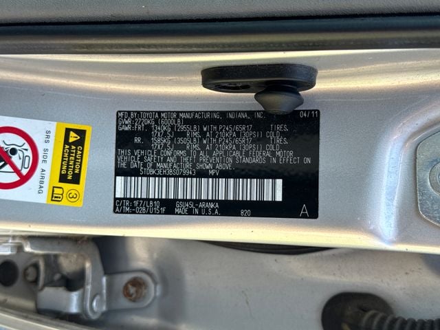 2011 Toyota Highlander SE
