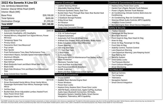 2022 Kia Sorento X-Line EX