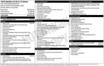 2025 Mazda Mazda CX-50 2.5 S Select Package