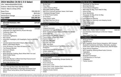 2024 Mazda Mazda CX-50 2.5 S Select Package