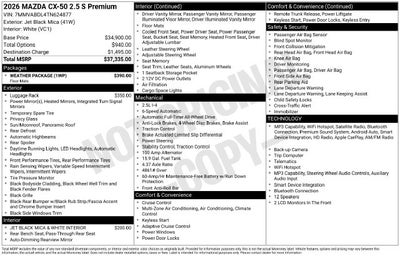 2026 Mazda Mazda CX-50 2.5 S Premium AWD