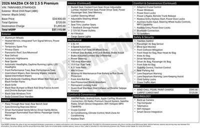 2026 Mazda Mazda CX-50 2.5 S Premium AWD