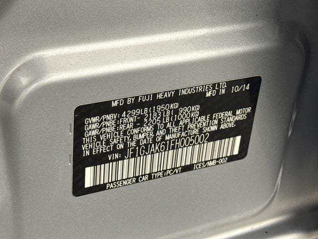 2015 Subaru Impreza 2.0i Premium