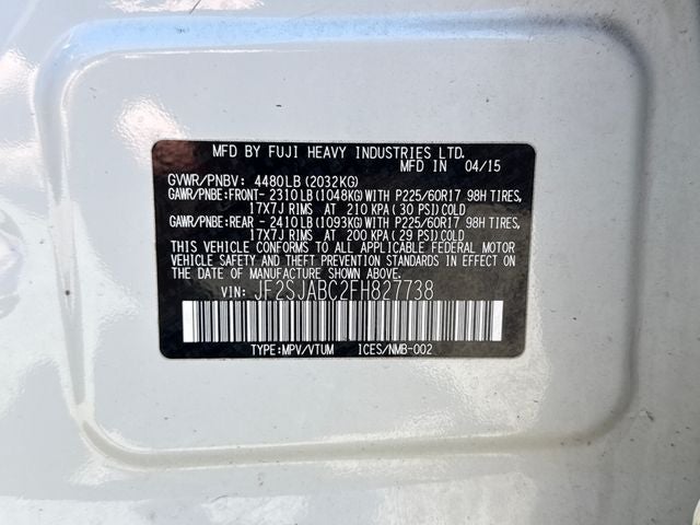 2015 Subaru Forester 2.5i