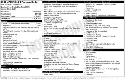 2026 Mazda Mazda3 2.5 S Preferred