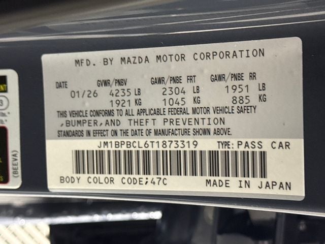 2026 Mazda Mazda3 Sedan 2.5 S Carbon Edition AWD