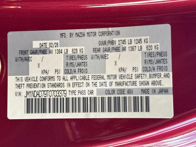 2026 Mazda Mazda MX-5 Miata Grand Touring