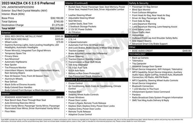 2023 Mazda Mazda CX-5 2.5 S Preferred Package