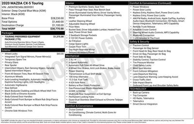 2020 Mazda Mazda CX-5 Touring