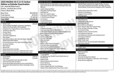 2025 Mazda Mazda CX-5 2.5 S Carbon Edition AWD