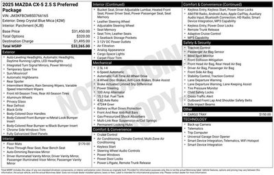 2025 Mazda Mazda CX-5 2.5 S Preferred AWD
