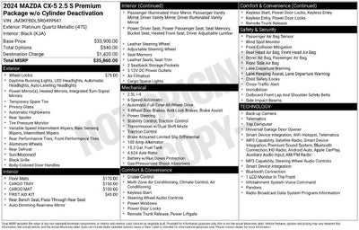 2024 Mazda Mazda CX-5 2.5 S Premium Package