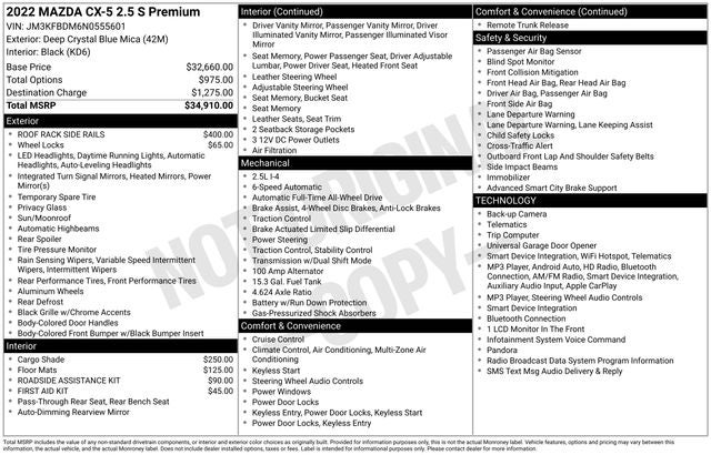 2022 Mazda Mazda CX-5 2.5 S Premium Package