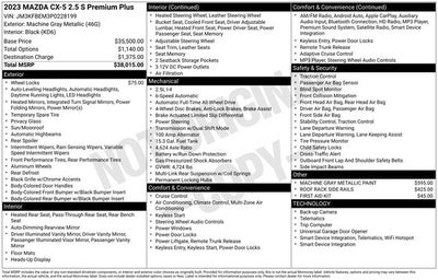 2023 Mazda Mazda CX-5 2.5 S Premium Plus Package