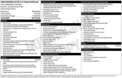 2026 Mazda Mazda CX-90 3.3 Turbo Preferred AWD