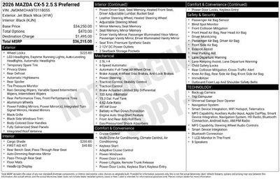 2026 Mazda Mazda CX-5 2.5 S Preferred AWD