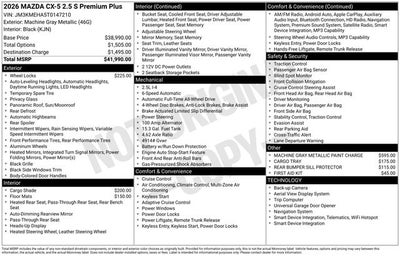 2026 Mazda Mazda CX-5 2.5 S Premium Plus AWD