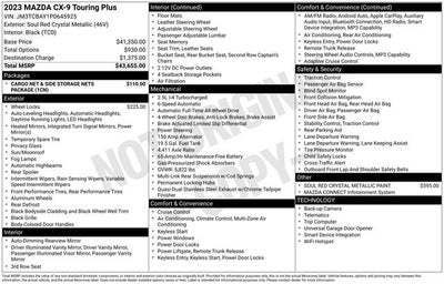 2023 Mazda Mazda CX-9 Touring Plus