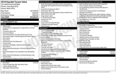 2018 Hyundai Tucson Value