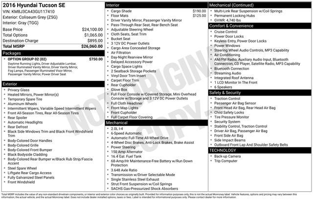 2016 Hyundai Tucson SE